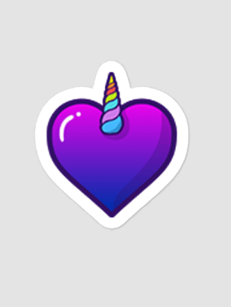 Unicorn Emote Sticker product image (3)