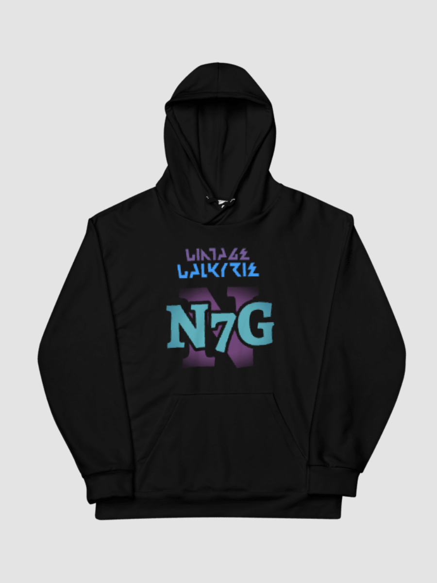 Vintage Valkyrie Hoodie - Black | N7G product image (1)