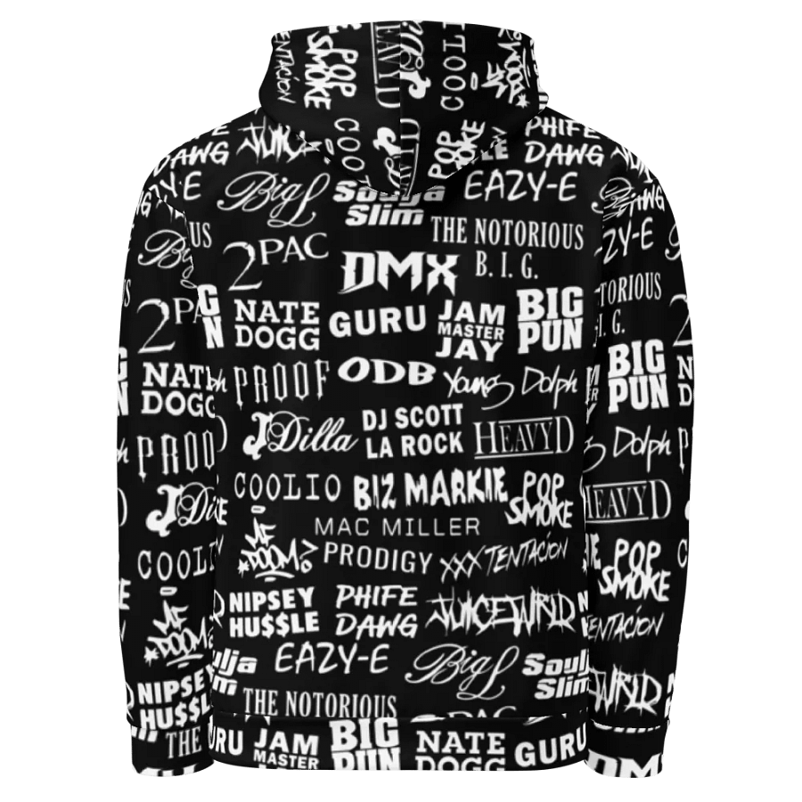 Never Forget - Hip-Hop Artists - BLACK - Unisex Hoodie product image (3)