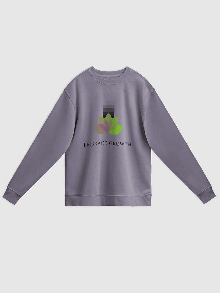 embrace growth, Unisex Pigment Dyed Sweatshirt product image (1)