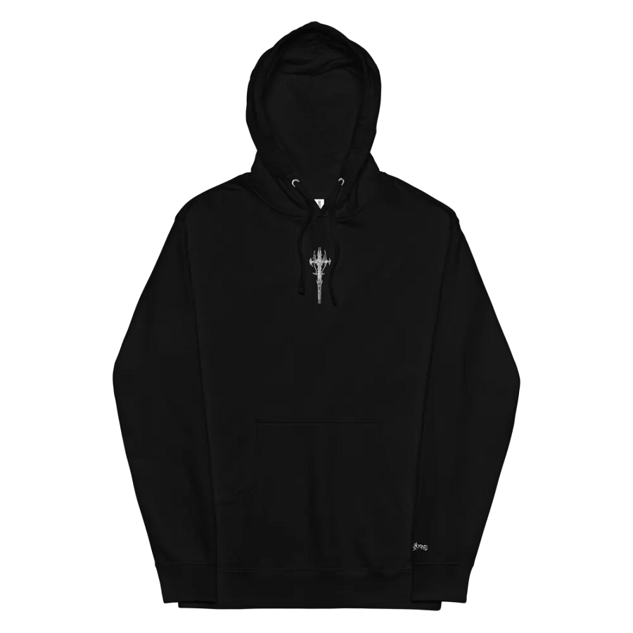 White Crusifix Basic Hoodie product image (2)