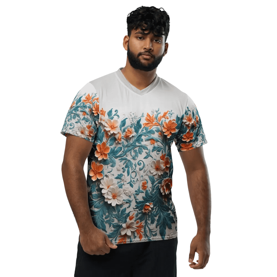 Orange floral design product image (5)