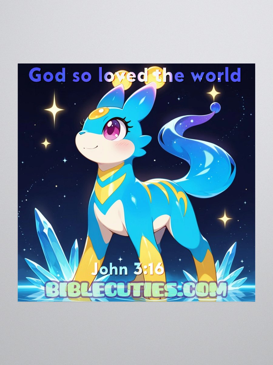 Bible Cuties Elizabeth - God so loved the world Sticker product image (1)