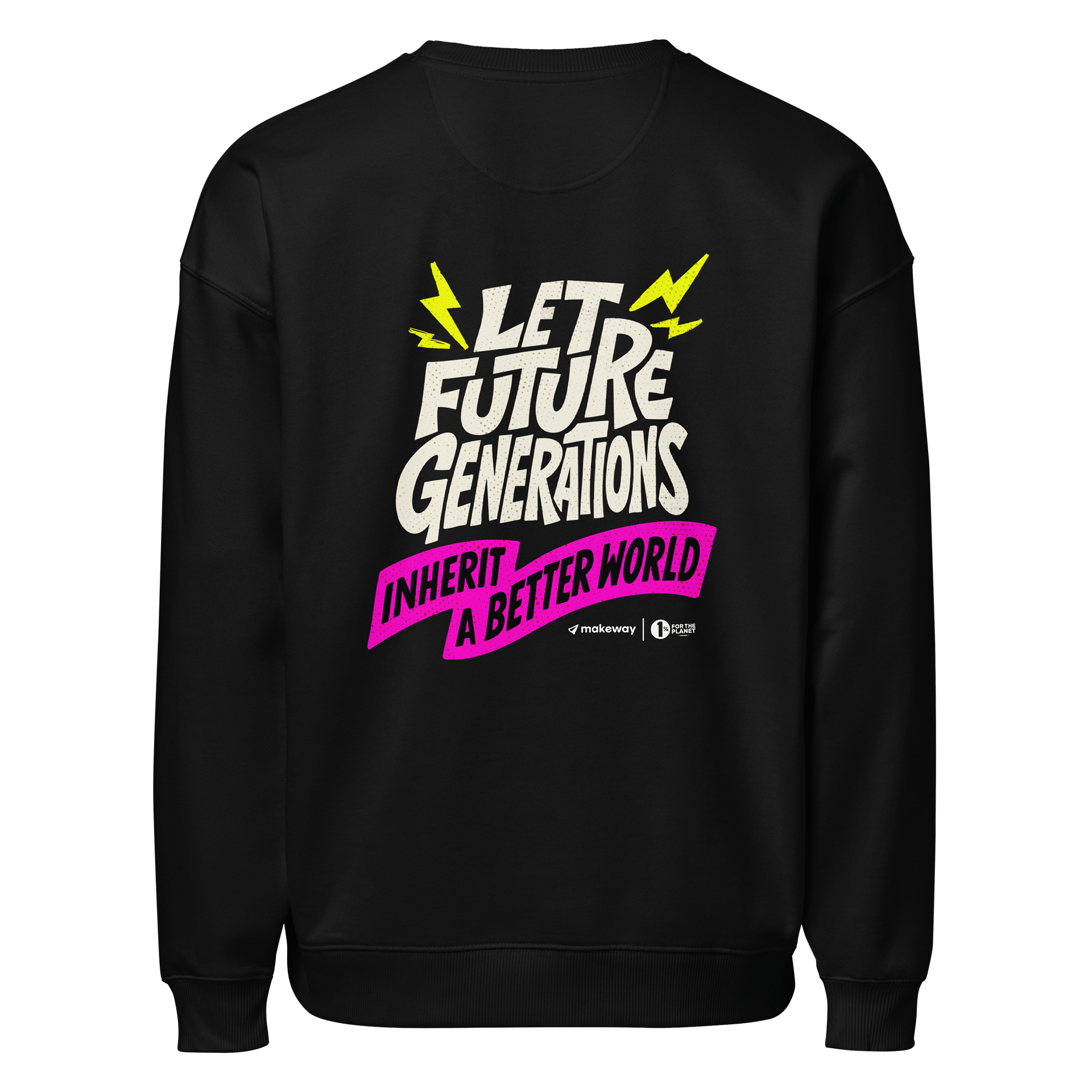 GOTS Certified (Global Organic Textile Standard) Crewneck: Dark Mode product image (3)