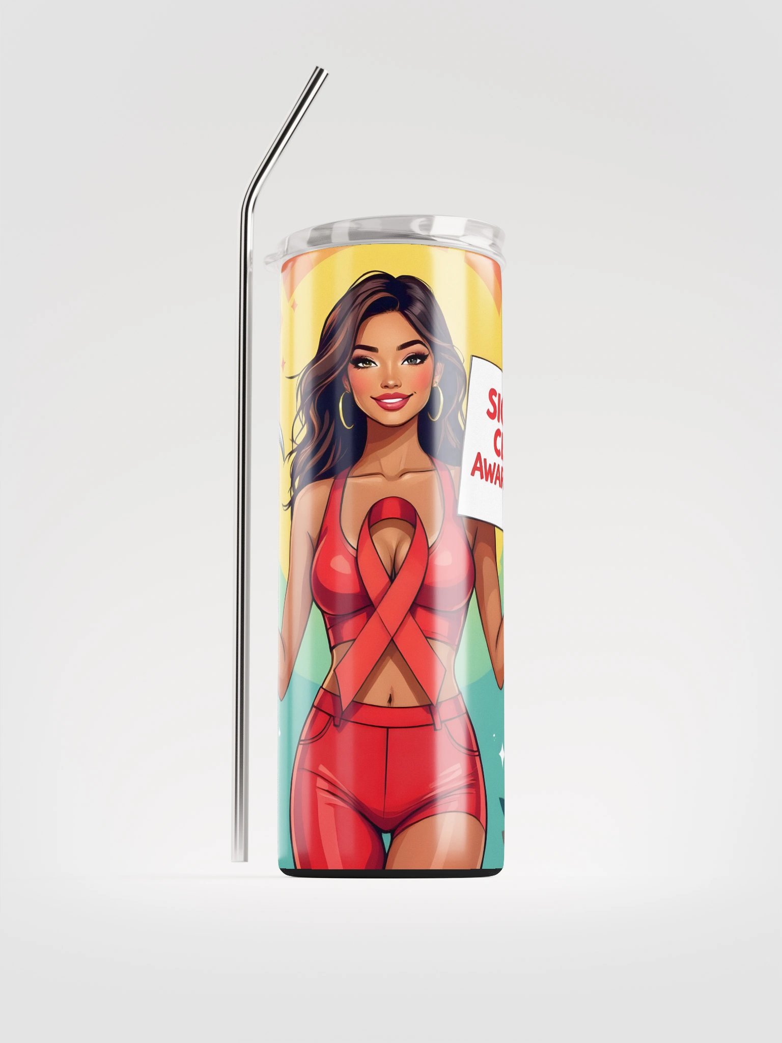 Sickle Cell Awareness Stainless Steel Tumbler product image (1)