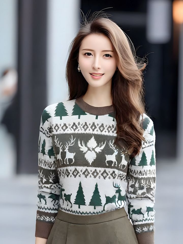 Winter Wilderness Christmas Sweatshirt – Cozy Holiday Knitwear product image (2)