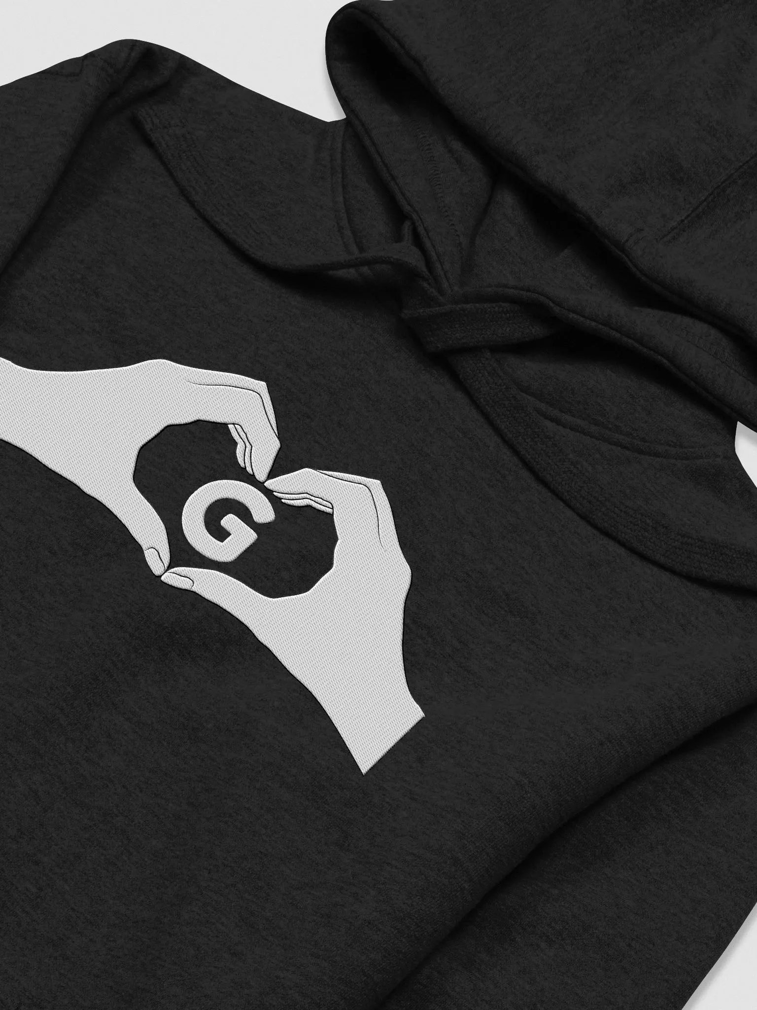 Heartfelt Love "G" Embroidered Unisex Premium Hoodie product image (3)