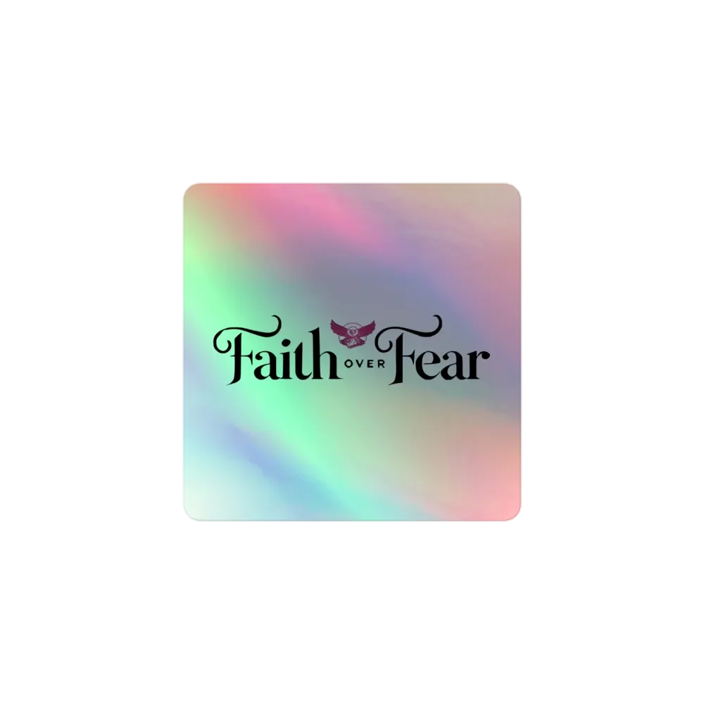 Faith Over Fear Sticker 🌈🕊️ product image (1)