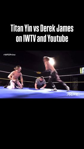 Clip from Titan Yin vs Derek James at @wrestling_for_a_cause