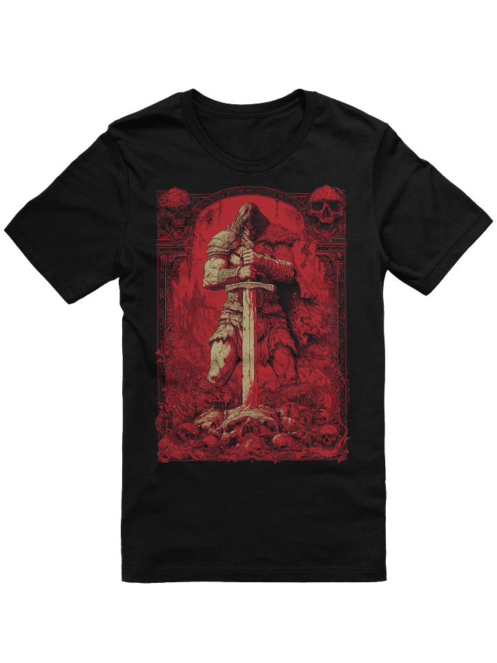 Savage Sword Blood Red Conan Cimmeria Barbarian Robert E. Howard Hyborian Crom, Dark Fantasy T-Shirt product image (1)