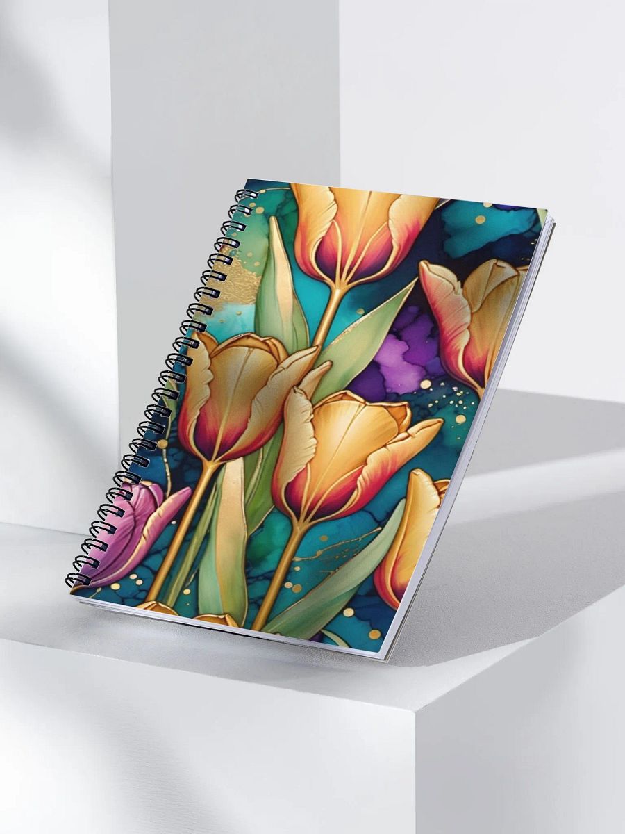 Vibrant Tulips Spiral Notebook product image (3)