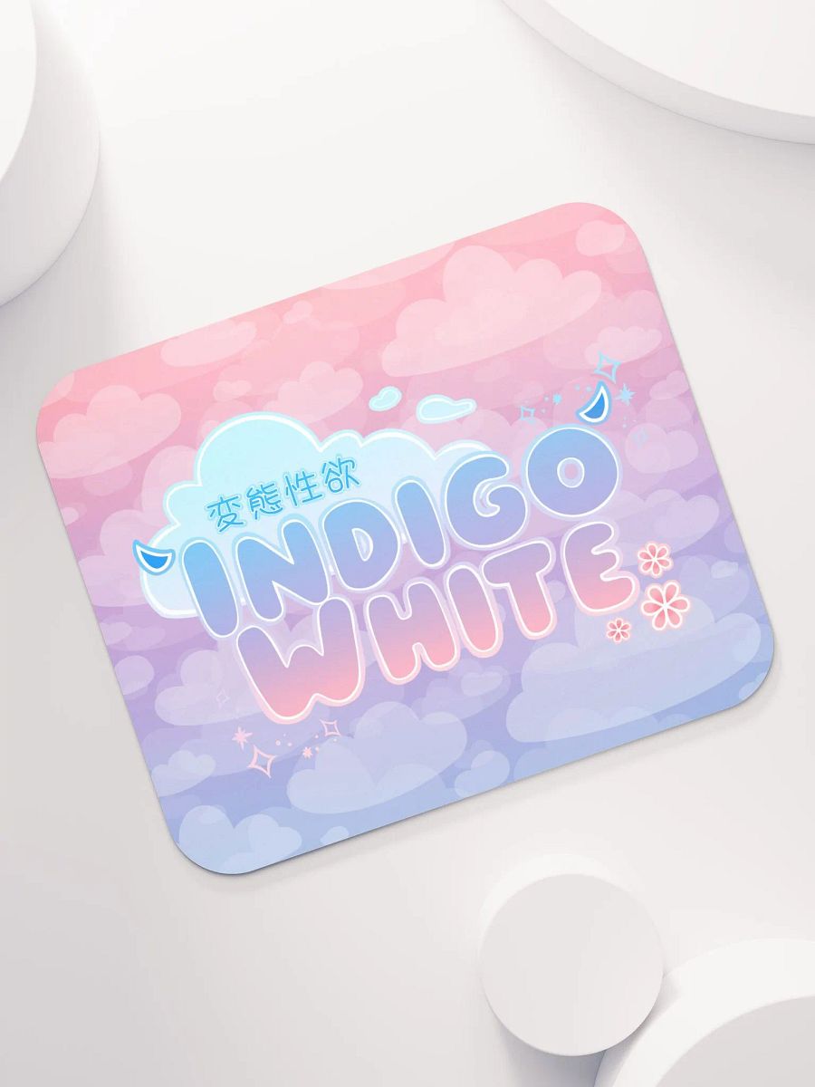 Indigo White Logo Mousepad product image (7)
