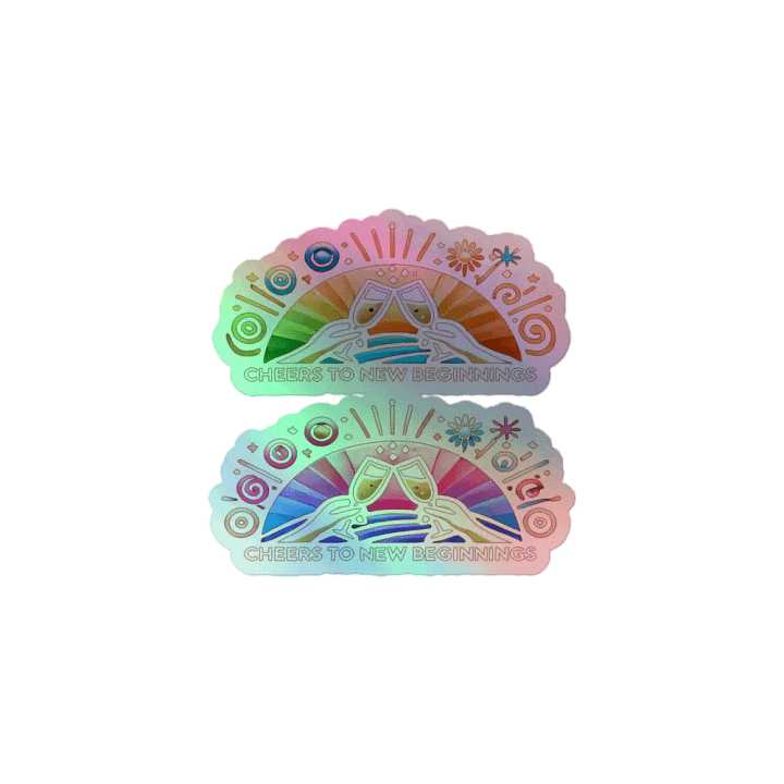 New Beginnings Holographic Sticker Set product image (1)