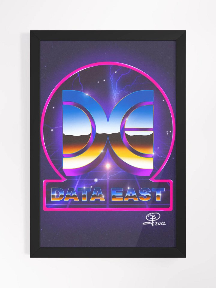 Data East Chrome Synthwave Framed Art product image (2)