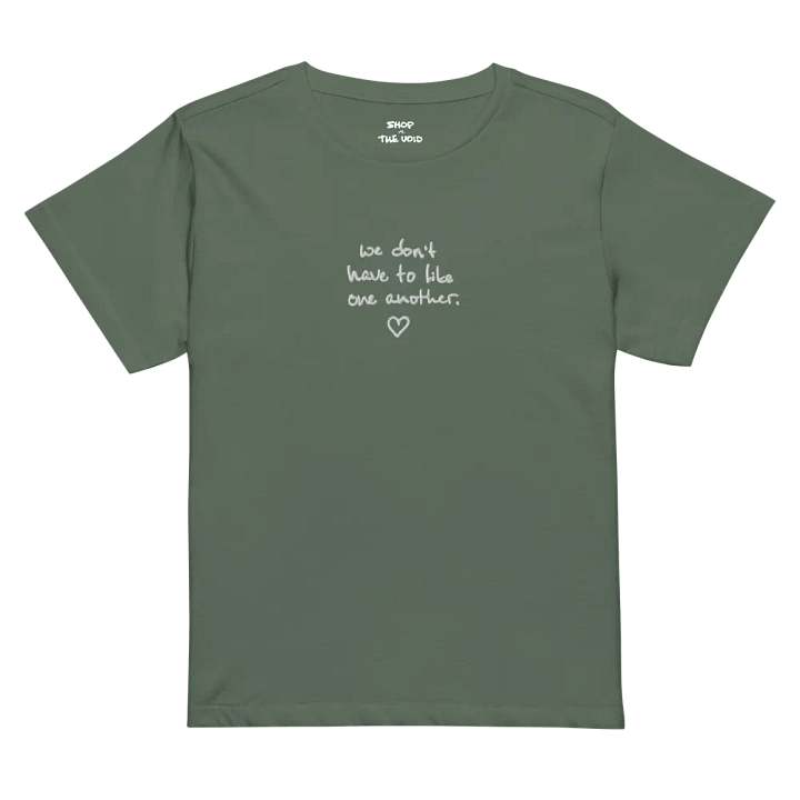 ONE ANOTHER (white) embroidered waist length t-shirt product image (16)