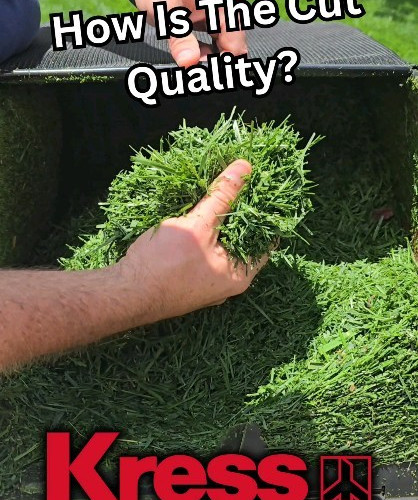 Kress 60V Lawn Mower: How Is The Cut Quality?

I used the bagger today for the first time on this Kress 60V lawn mower and it...