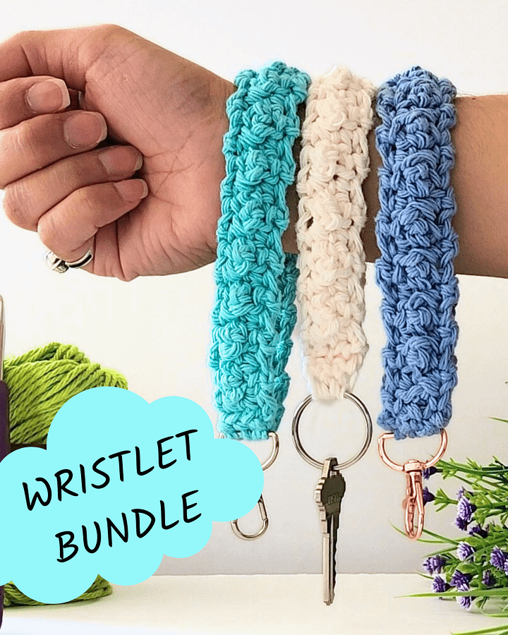 Cobblestone Wristlet Pattern Bundle - Easy To Follow Instructions for Over 8 Items! product image (1)