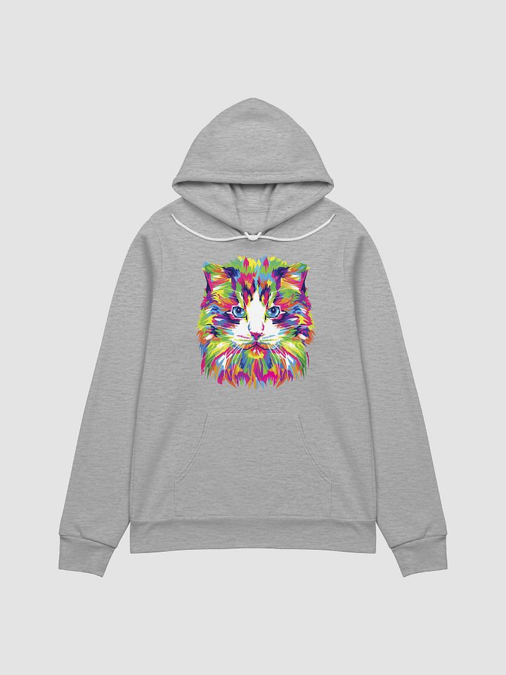 Vibrant Cat Face Artistic Hoodie product image (2)