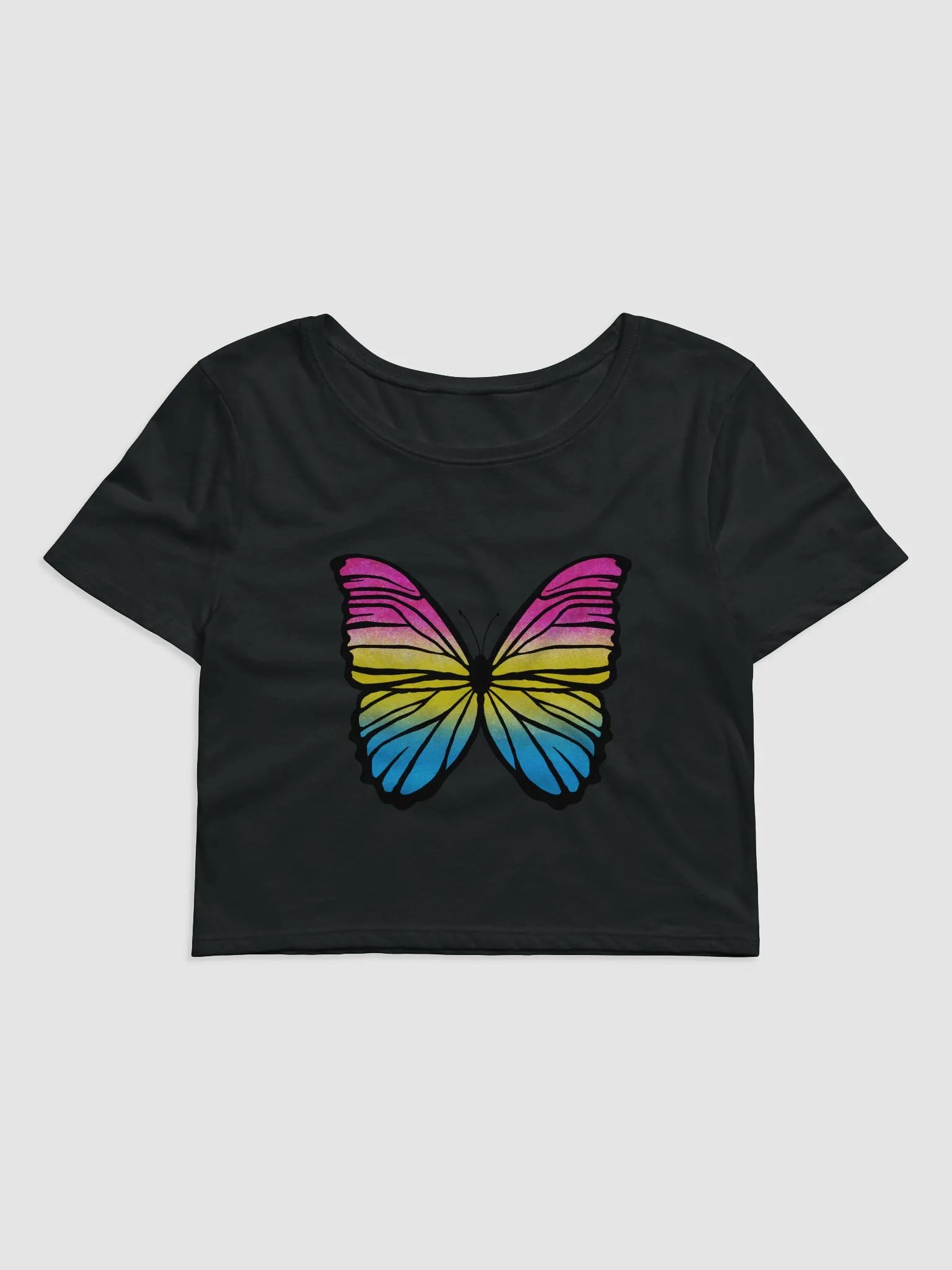 Pansexual Pride Super Soft Crop Baby Tee product image (2)