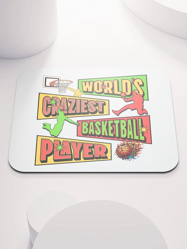 Worlds Craziest Basketball Player Mouse Pad product image (2)