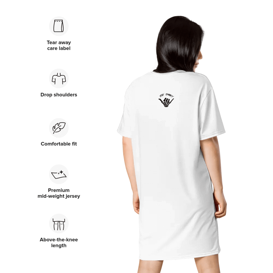 'Let's Go Girls' Horror Pin-up T-Shirt Dress product image (8)