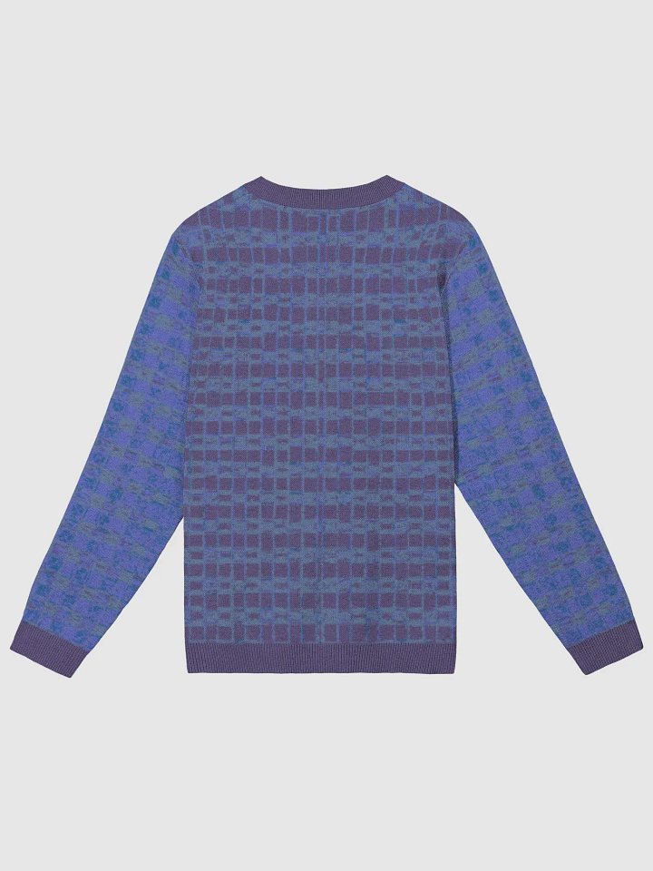 Pixel Grid Crewneck Sweater – Indigo & Teal product image (2)
