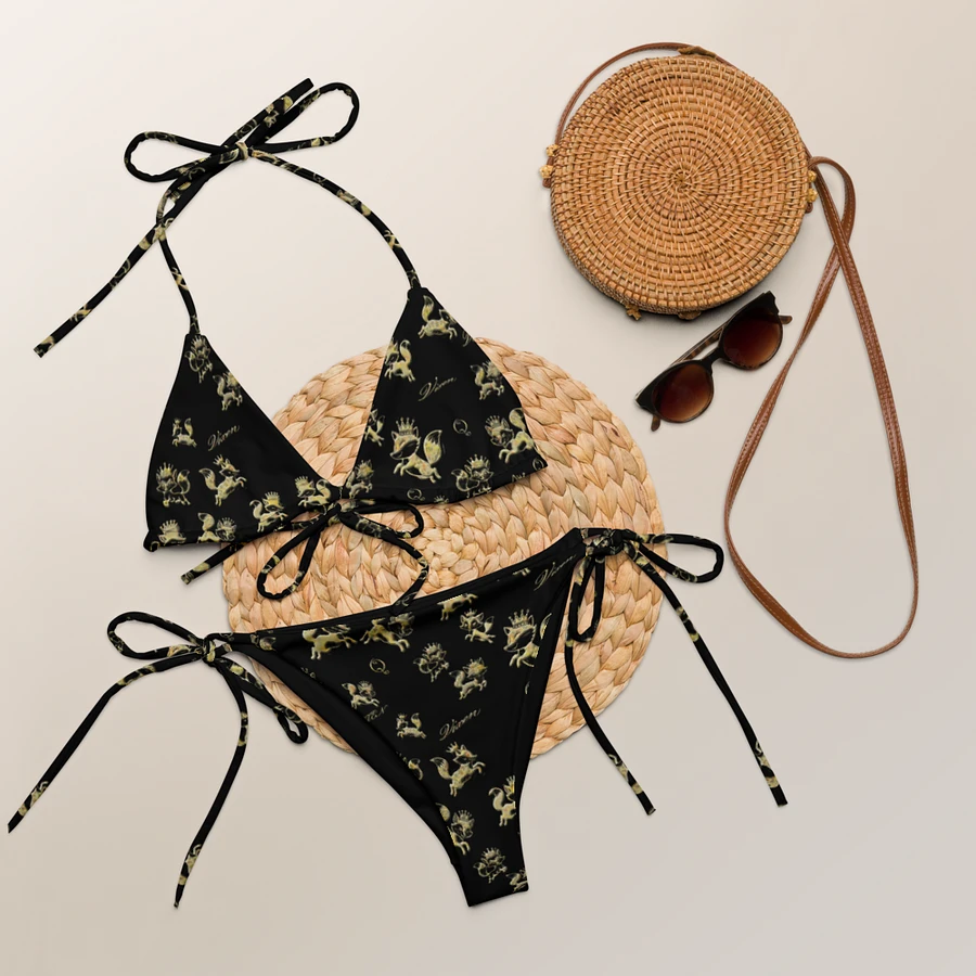 Vixen Queen Golden Vixen Black String Bikini product image (7)