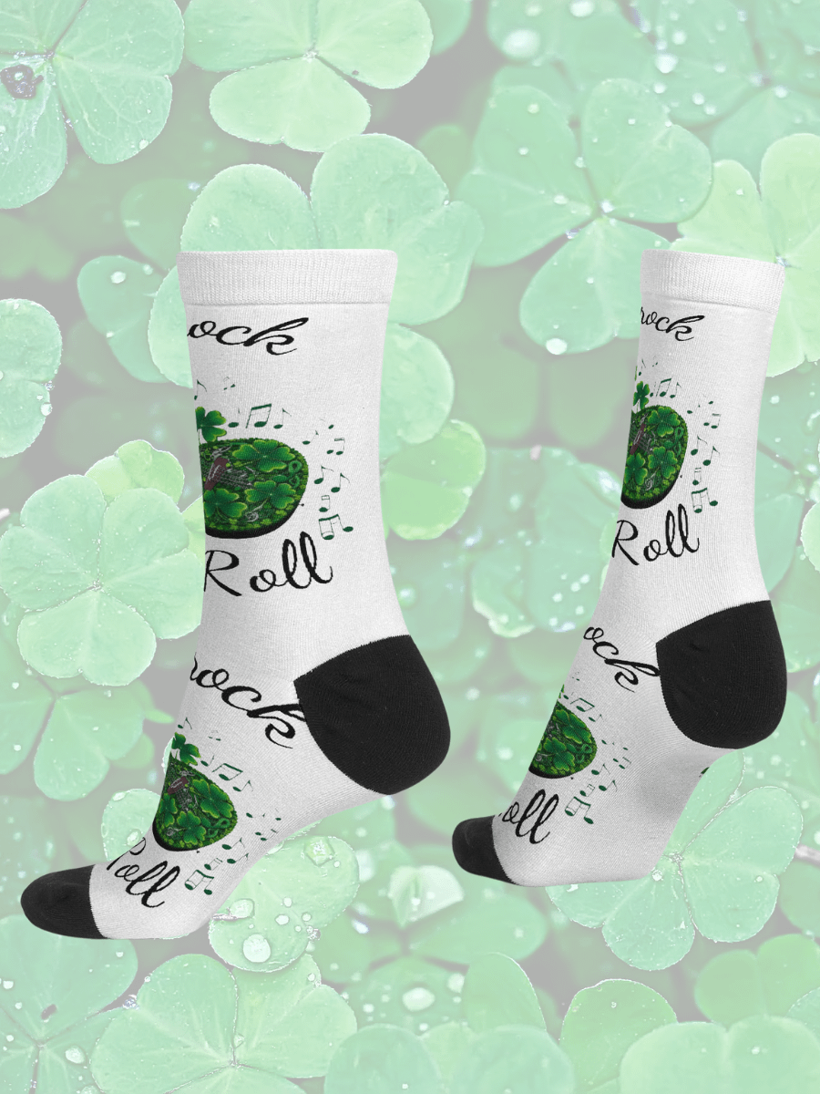 Shamrock & Roll Crew Socks product image (3)