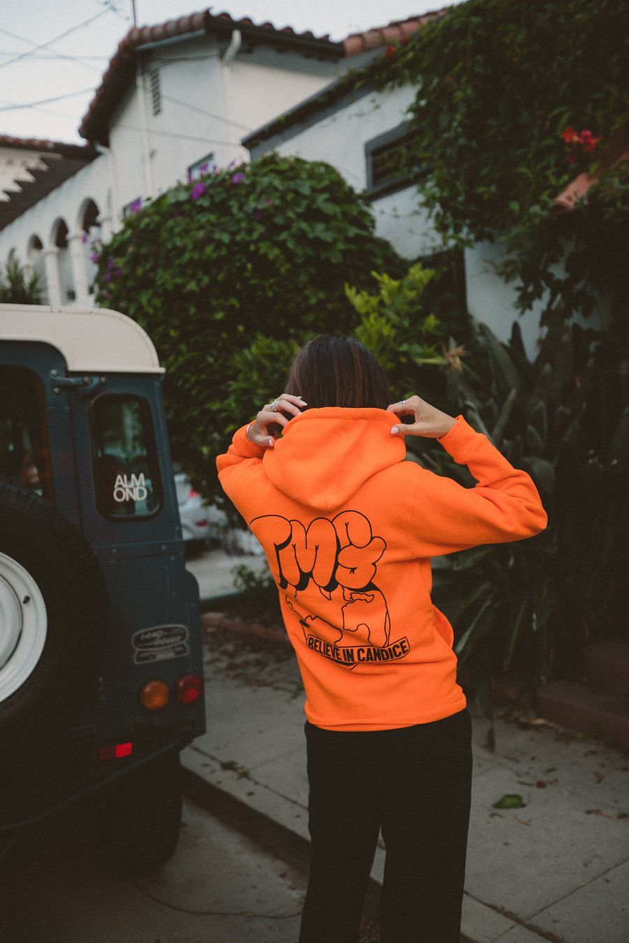 TMG Globe Neon Orange Hoodie product image (9)