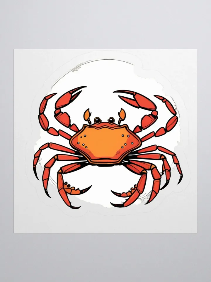 Symmetrical Crab Kiss Cut Stickers product image (1)