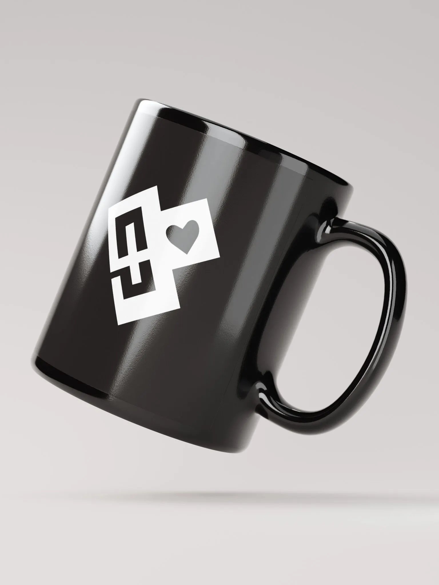 OptimusProcrastinus HeartChip Mug (White on Black) product image (4)