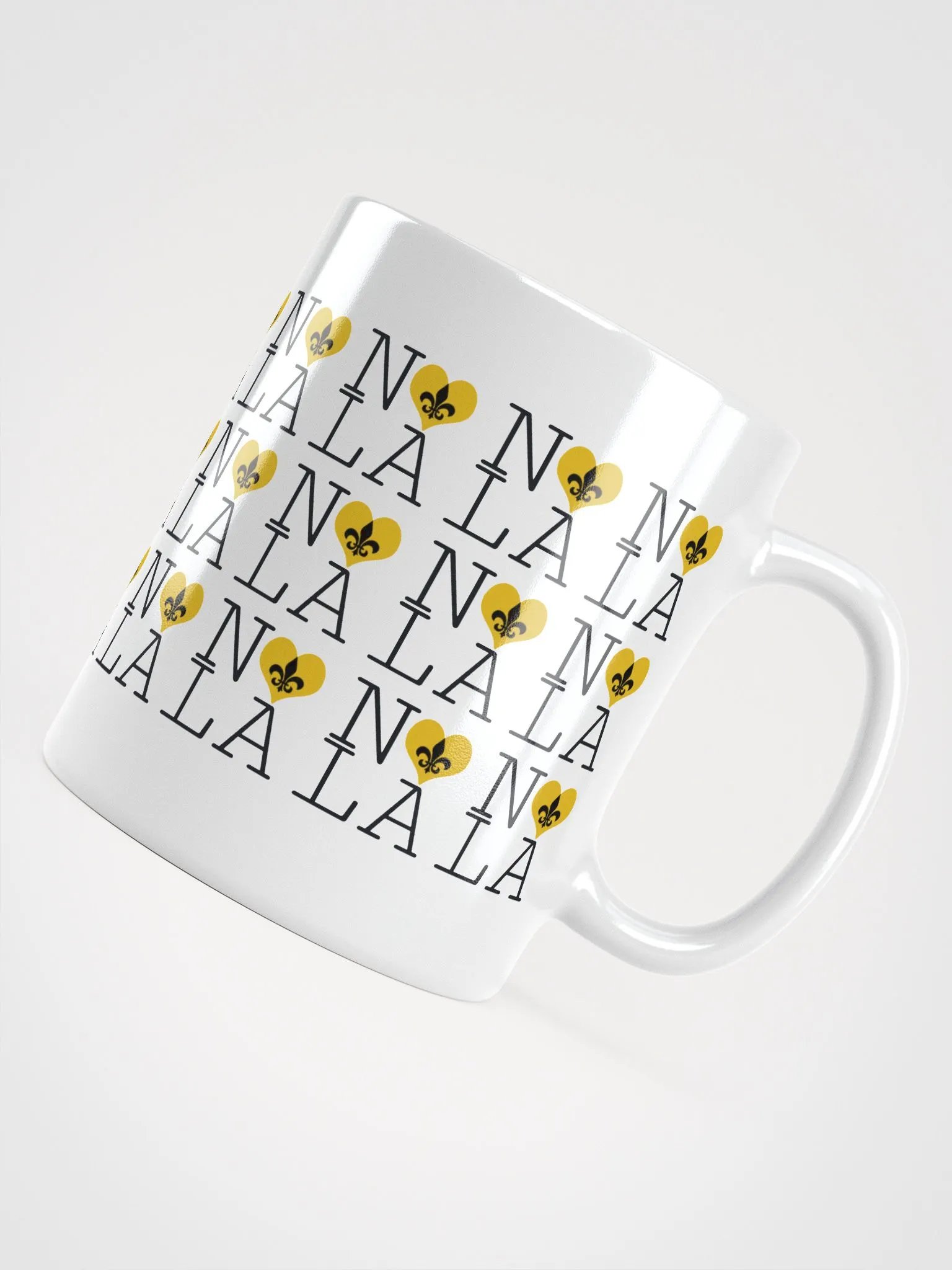 I LOVE NOLA **LEGACY MUG** (GOLD HEART INFINITY WALL) product image (4)