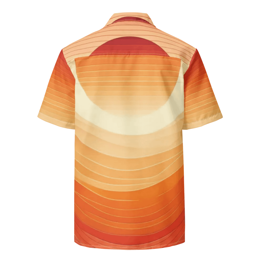 Men's Full-Print-2 Orange Hawaiian Shirt product image (5)