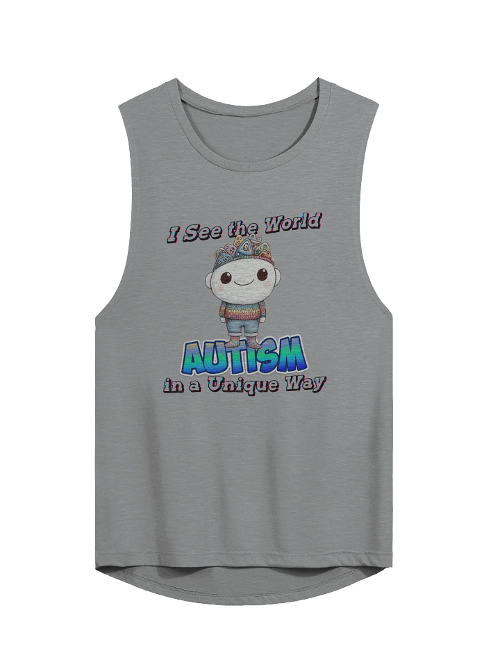 Autism: I See the World in a Unique Way Bella+Canvas Women's Flowy Muscle Tank product image (1)