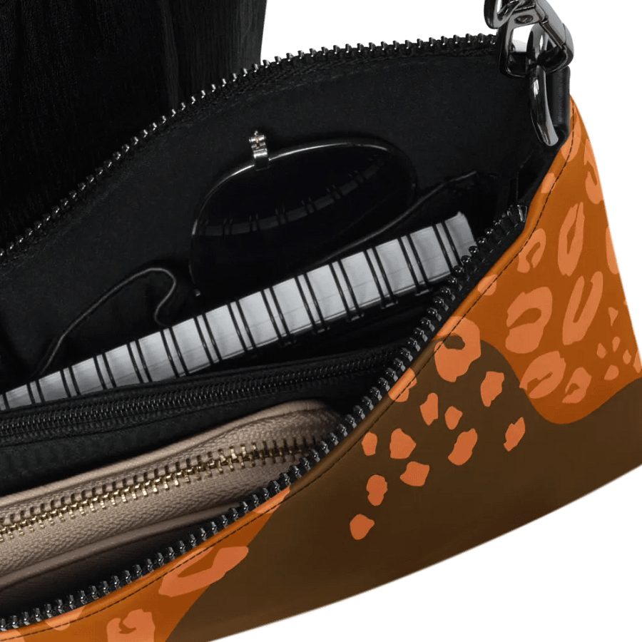 Orange Leopard Allure Crossbody Bag product image (8)