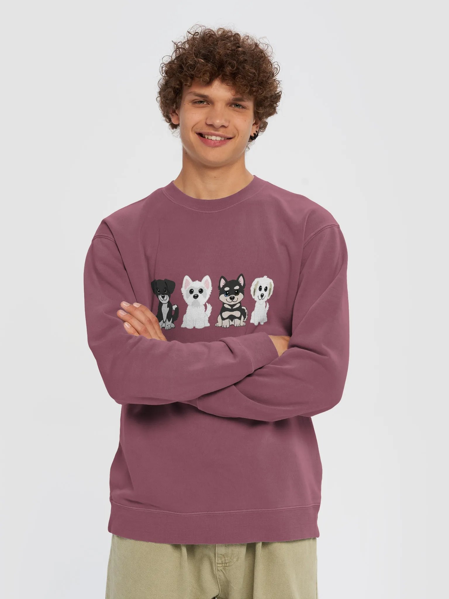 Adorable Dog Unisex Crewneck Sweatshirt product image (7)