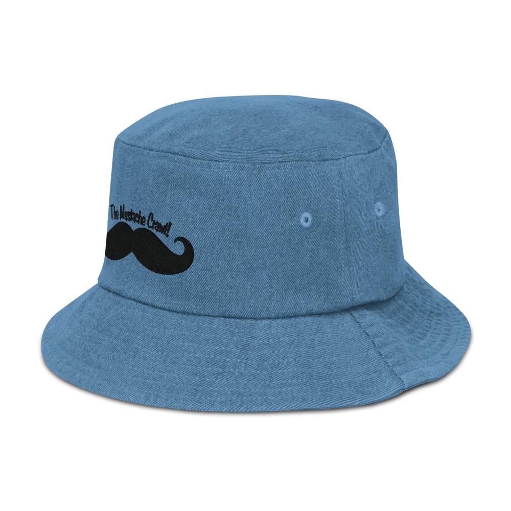 Mustache Crawl Denim Bucket Hat product image (4)