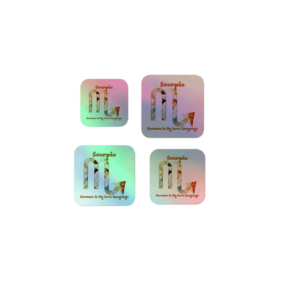 Scorpio & Sarcasm Holo Sticker Pack product image (1)