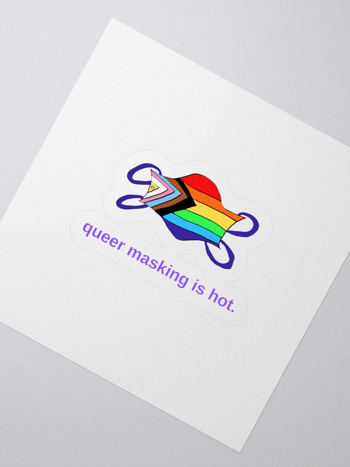 Queer Masking Is Hot sticker product image (6)