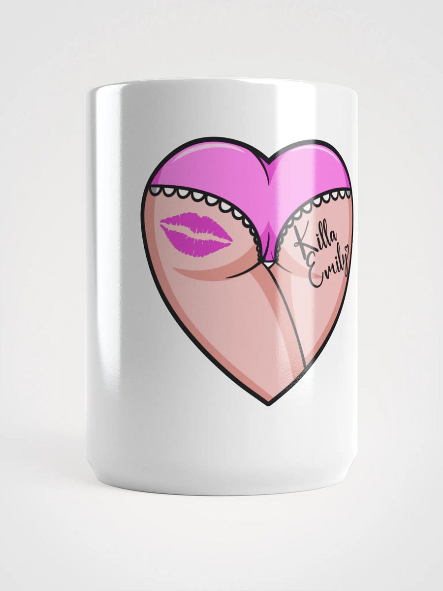 KILLA_EMILY LIGHT PINK HEART BUTT LOGO COFFEE MUG product image (5)