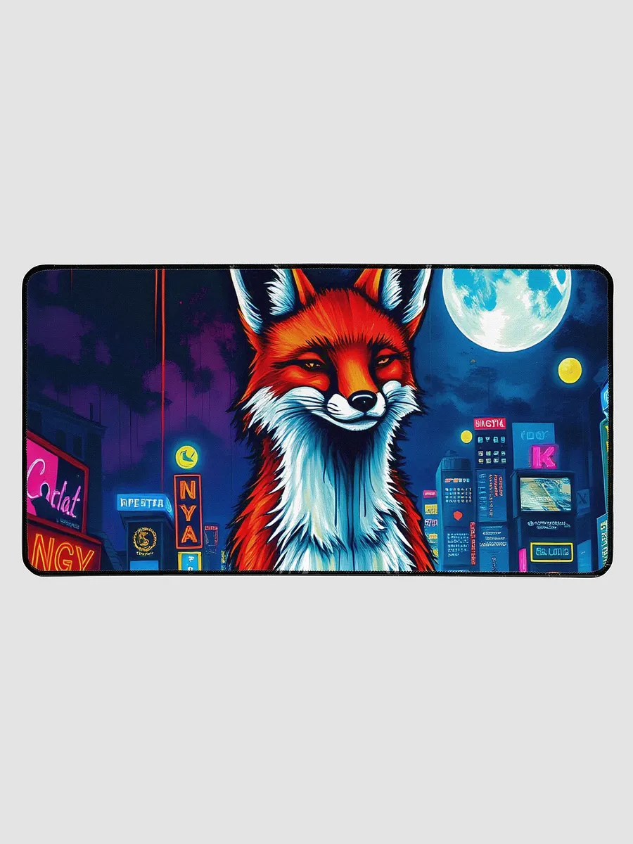 Meditating Fox Desk Mat product image (1)