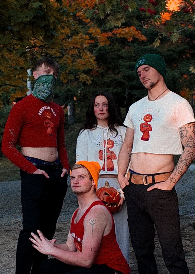 "Pumpkin Iron " Crop Hoodie product image (3)