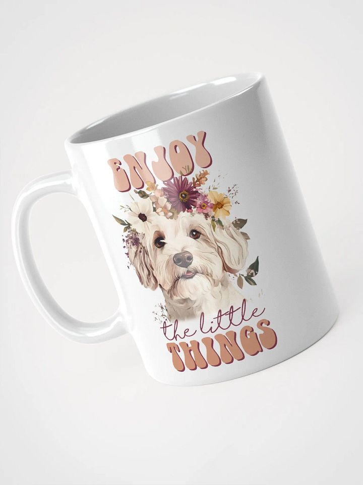Enjoy The Little Things Floral Dog Mug product image (2)