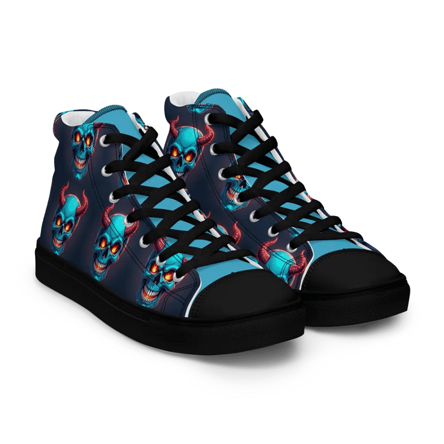 Blue Skull Canvas Dreams Men's High Tops product image (12)