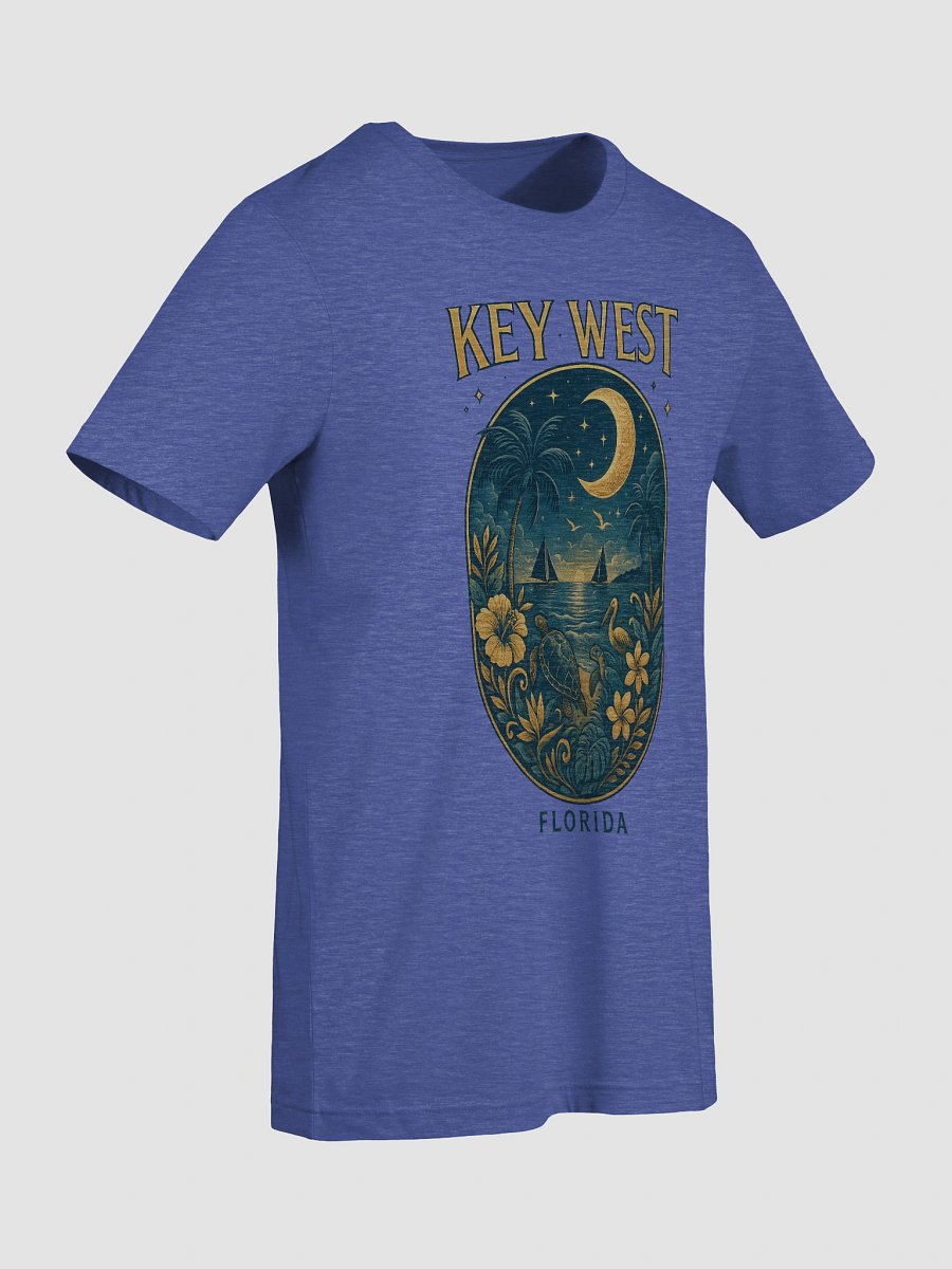 Key West Tropical T-Shirt Ultra Soft Tee with Moonlight Scene product image (9)