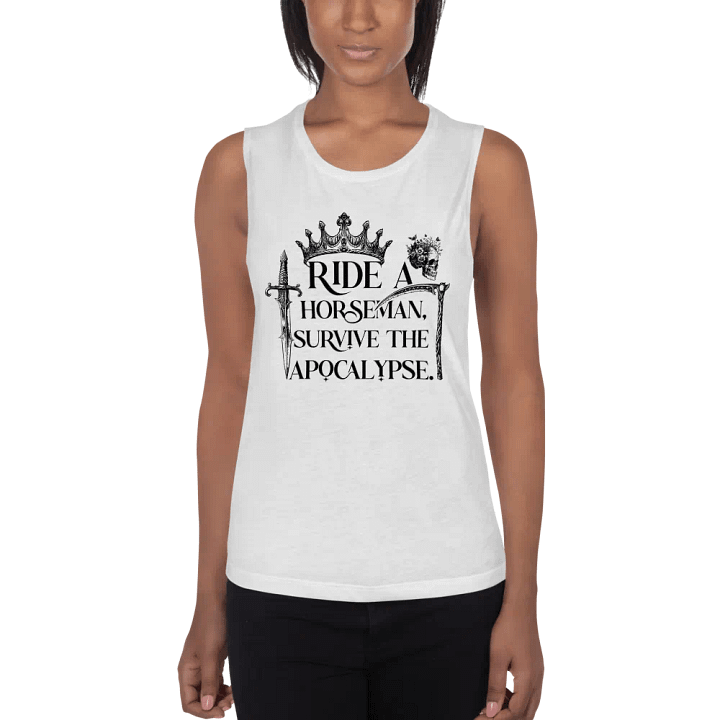 Ride a Horseman Bella+Canvas Women's Flowy Muscle Tank product image (47)
