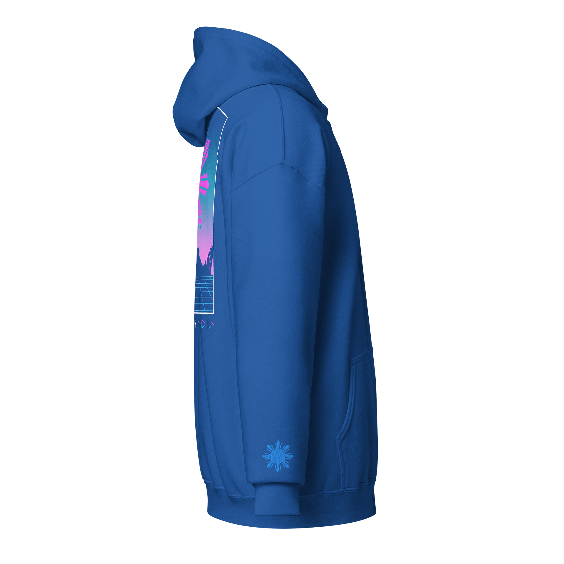Pilipinas Vapourwave Zip Hoodie product image (12)