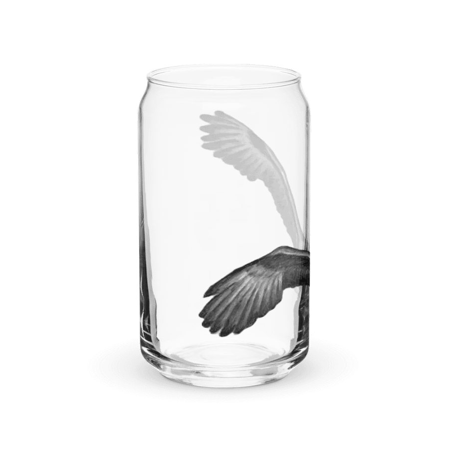 Eagle Drawing Glass Can Cup product image (40)