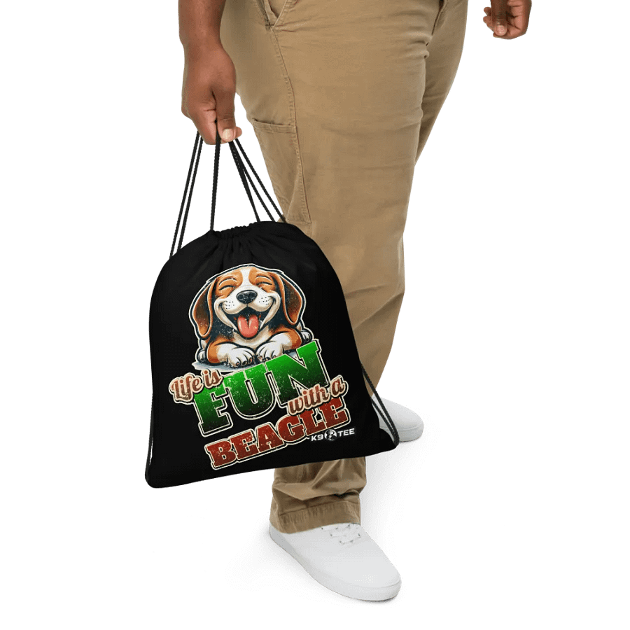 Beagle Bliss Drawstring Bag product image (5)