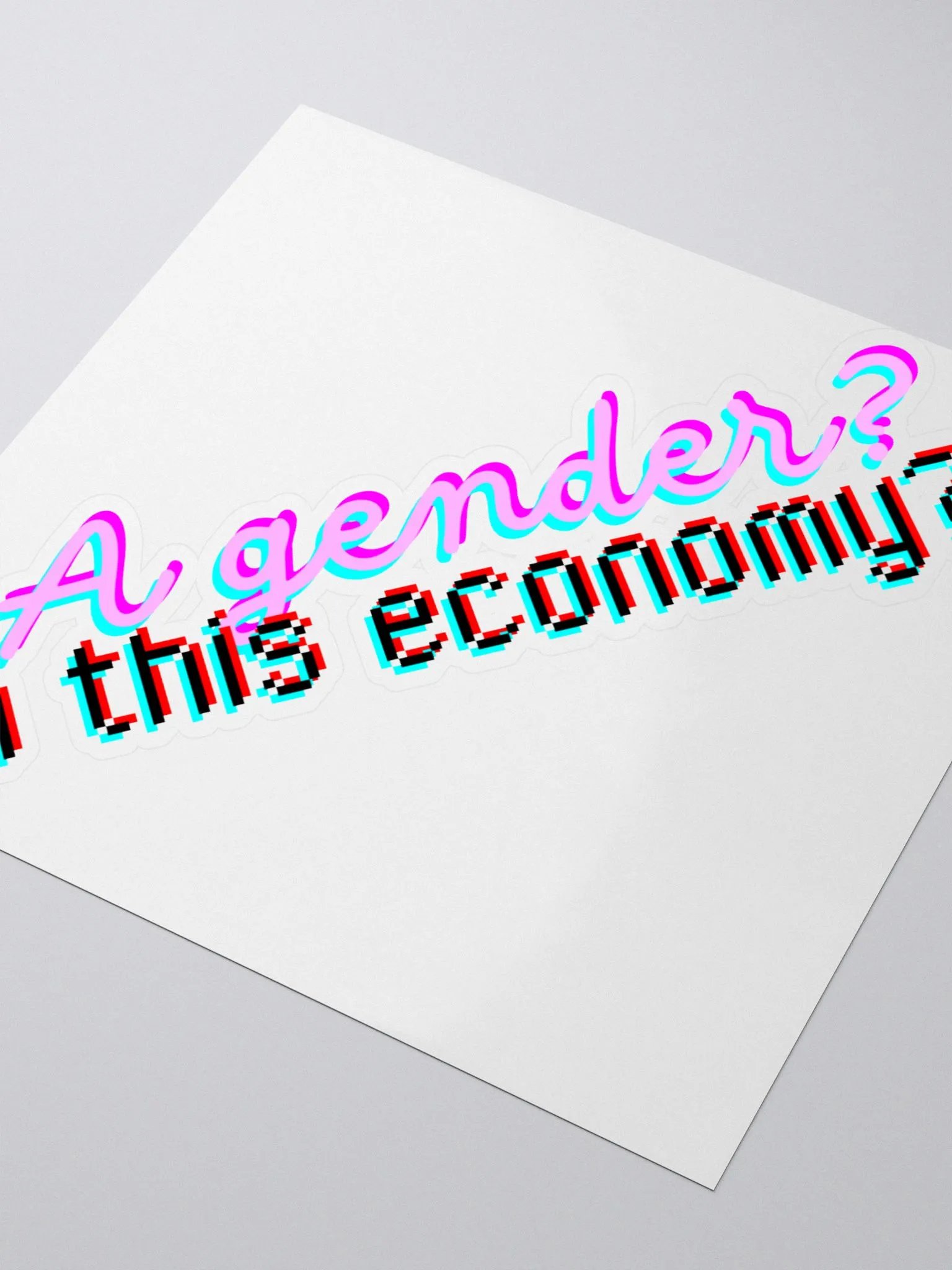 Gender? Kiss Cut Sticker product image (3)